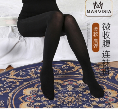 검정 스타킹 레깅스  (쿠폰5)  MARVISIA微收腹连袜裤（黑）
