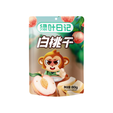 록엽 백도 75g   绿叶日记白桃干75g