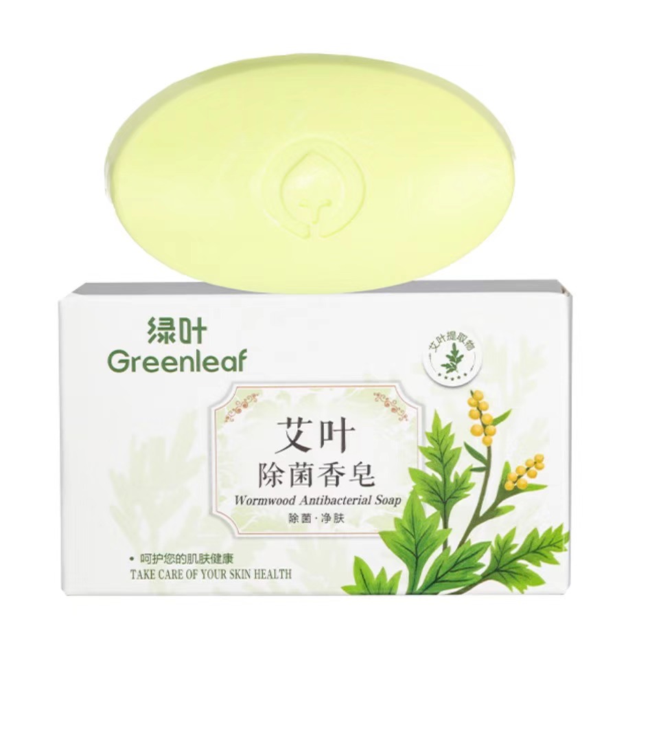 쑥잎 제균비누 绿叶艾叶除菌香皂 120g